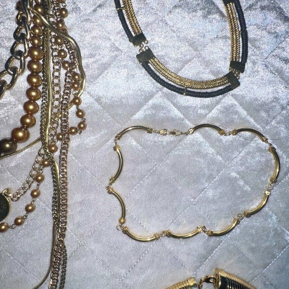 Gold Rhinestone Jewelry Lot30pc Bodychain Bralette Earring Bracelet Necklace - Picture 4 of 12